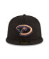 ფოტო #4 პროდუქტის Men's Black Arizona Diamondbacks 2001 World Series Wool 59FIFTY Fitted Hat