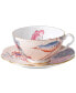 Peach Cuckoo Teacup and Saucer