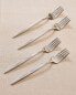 Fork with thin handle (pack of 4) Серый, 2.8 x 20.7 x 0.4 cm - фото #1