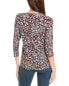 Фото #2 товара Jones New York Moss Crepe 3/4-Sleeve Top Women's