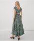 ფოტო #3 პროდუქტის Women's Organic Cotton Fit & Flare Crossback Maxi Dress