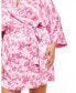 ფოტო #3 პროდუქტის Plus Size Izabella Robe Bata Kimono