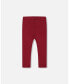 ფოტო #3 პროდუქტის Toddler Girls Rib Leggings Burgundy - Toddler|Child