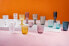 Фото #9 товара Villa d'Este Home Tivoli Geometry Set of 6 Glass Drinks Glasses 380 ml