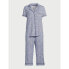 Фото #4 товара 2-Pcs Joyspun Knit Notch Collar Top & Capri Pajama Set Women's Medium Multicolor