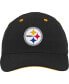 Фото #3 товара Infant Boys and Girls Black Pittsburgh Steelers Team Slouch Flex Hat