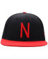 Головной убор Top of the World Черно-красный Nebraska Huskers Men's Two-Tone Fitted Hat Black, Scarlet, 7 3/4 - фото #3