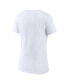 ფოტო #4 პროდუქტის Women's White Auburn Tigers Evergreen Campus V-Neck T-shirt