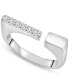 ფოტო #1 პროდუქტის Diamond Open Square Ring (1/6 ct. t.w.) in 10k White Gold, Created for Macy's