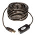 Фото #1 товара Tripp U026-016 USB 2.0 Active Extension Repeater Cable (A M/F) - 16 ft. (4.88 m) - 4.88 m - USB A - USB A - USB 2.0 - Male/Female - Black