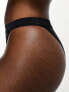 Фото #3 товара South Beach mix and match high waist & leg bikini bottom in black