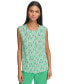 Фото #1 товара Women's Printed Scoop-Neck Sleeveless Top