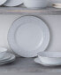 Фото #3 товара Glacier Platinum Set of 4 Dinner Plates, Service For 4