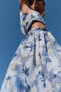Фото #2 товара Платье с принтом и блестящей нитью cut out ZARA