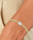 ფოტო #2 პროდუქტის Cubic Zirconia Large Cuban Link Bracelet in 14k Gold-Plated Sterling Silver