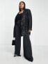 Фото #5 товара ASOS DESIGN Curve sequin oversized blazer in black