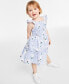 Фото #3 товара Toddler & Little Girls Cotton Smocked Dress, Created for Macy's