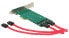 Фото #2 товара Delock 2x 67-pin M.2 key B - 2x SATA 7-pin - PCIe - SATA - Low-profile - PCIe 1.1 - PC - 0.5 m