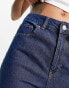 JJXX Tokyo high waisted wide leg jeans in mid blue