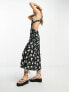 ASOS DESIGN cross back midi sundress in floral print