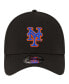 ფოტო #2 პროდუქტის Men's Black New York Mets Alternate Team Classic 39THIRTY Flex Hat