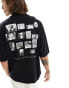 Фото #2 товара COLLUSION Photographic collage print t-shirt in black