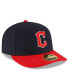 Фото #4 товара Men's Navy and Red Cleveland Guardians Authentic Collection On-Field Home Low Profile 59FIFTY Fitted Hat