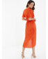 Фото #2 товара Women's Plisse Wrap Midi Dress