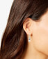 Freshwater Pearl (6mm) & Cubic Zirconia Drop Earrings in Sterling Silver