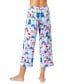 ფოტო #2 პროდუქტის Women's Tipsy In Tucket Capri Pajama Pants