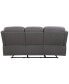 Фото #4 товара Fletcher 81.4" Stain-Resistant Polyester Reclining Sofa