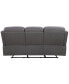 Fletcher 81.4" Stain-Resistant Polyester Reclining Sofa