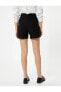 Фото #4 товара Шорты женские Koton Mini Высокая талия с деталями на карманах и молнией