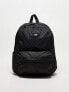 Vans old skool check backpack in black and dark grey