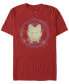Men's Iron Man Spray Logo Short Sleeve Crew T-shirt