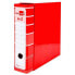 LIDERPAPEL Lever arch file A4 filing system lined without radome spine 80 mm with box and metal compressor
