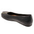 Фото #5 товара Softwalk Sonoma Halo S2257-001 Womens Black Wide Leather Ballet Flats Shoes 8