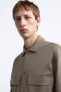 Фото #6 товара Куртка-рубашка из рельефной ткани в рубчик ZARA