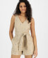 ფოტო #4 პროდუქტის Women's Embroidered Wrap-Back Romper