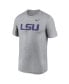 Фото #2 товара Men's Heather Gray LSU Tigers Primetime Legend Logo T-Shirt