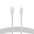 Фото #1 товара Кабель USB-C—Lightning Belkin CAA011BT2MWH 2 m Белый