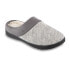 Фото #1 товара Isotoner Marisol Microsuede Heathered Knit Hoodback Slipper Women 7/8 Dark Gray