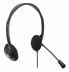 Фото #2 товара Manhattan Stereo On-Ear Headset (USB) - Microphone Boom - Polybag Packaging - Adjustable Headband - Ear Cushion - 1x USB-A for both sound and mic use - cable 1.5m - Three Year Warranty - Headset - Head-band - Office/Call center - Black - Binaural - 1.5 m