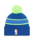 Фото #2 товара Men's Blue Milwaukee Bucks 2023/24 City Edition Cuffed Pom Knit Hat