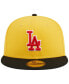 Men's Yellow, Black Los Angeles Dodgers Grilled 59FIFTY Fitted Hat