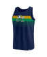 Фото #3 товара Branded Men's Navy Notre Dame Fighting Irish Wild Game Tank Top