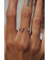 ფოტო #2 პროდუქტის Crystal Initial Adjustable Gold-Tone Ring