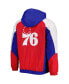 ფოტო #4 პროდუქტის Men's Royal Philadelphia 76ers Body Check Raglan Hoodie Half-Zip Jacket