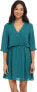 Фото #1 товара Brigitte Bailey 243182 Womens Solid Fit & Flare Dress Emerald Green Size Small