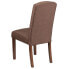 Фото #2 товара Hercules Grove Park Series Brown Fabric Tufted Parsons Chair